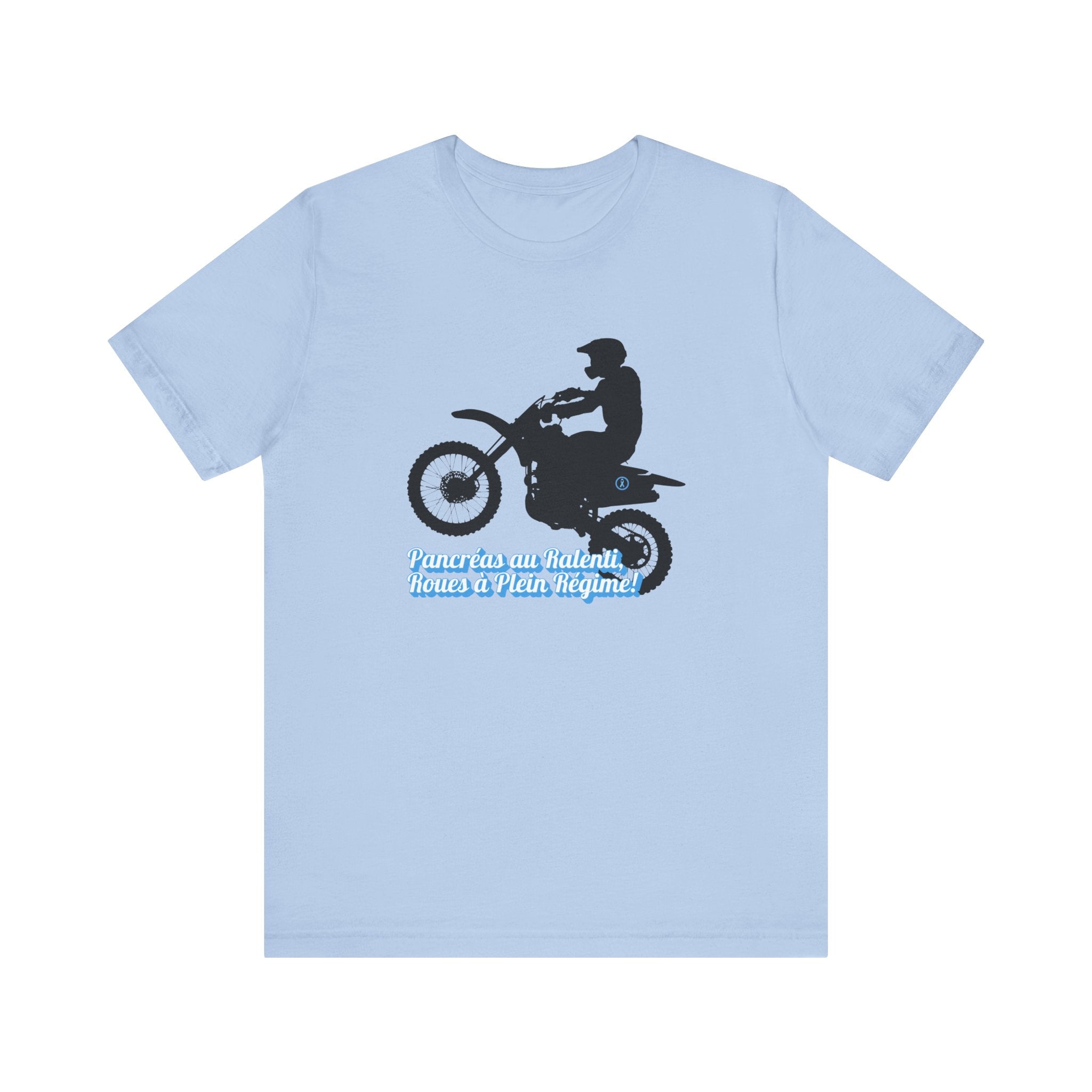 Lazy Pancreas, Wheels at Full Speed (French) - Unisex Tee The Diabuddies Store T-Shirts $22.50