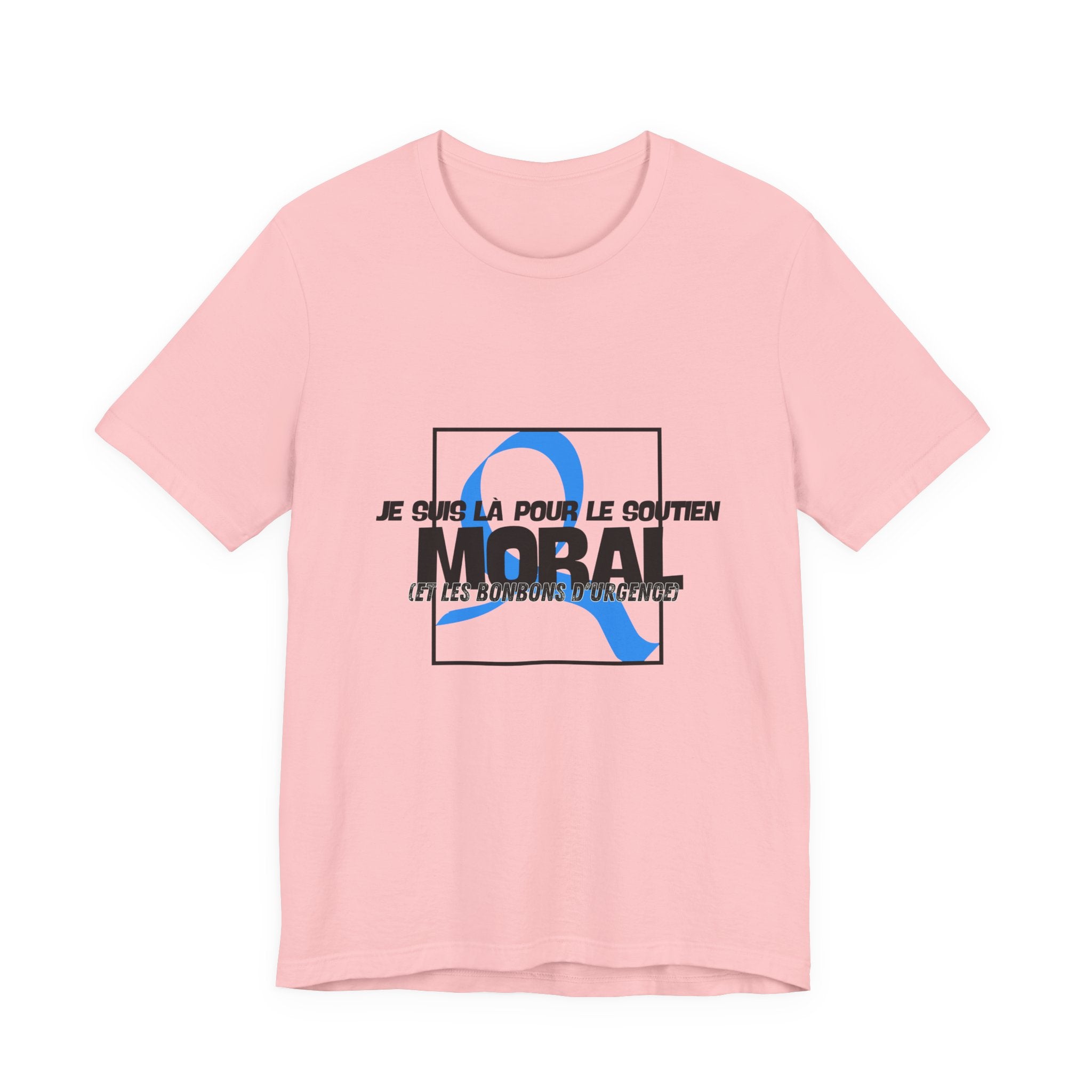 The Diabuddies Store Moral Support and Emergency Candy (French) - Unisex Tee Moral Support and Emergency Candy (French) - Unisex Tee: Being a friend to someone with diabetes means being ready for anything – from offering a listening ear to, well, having s