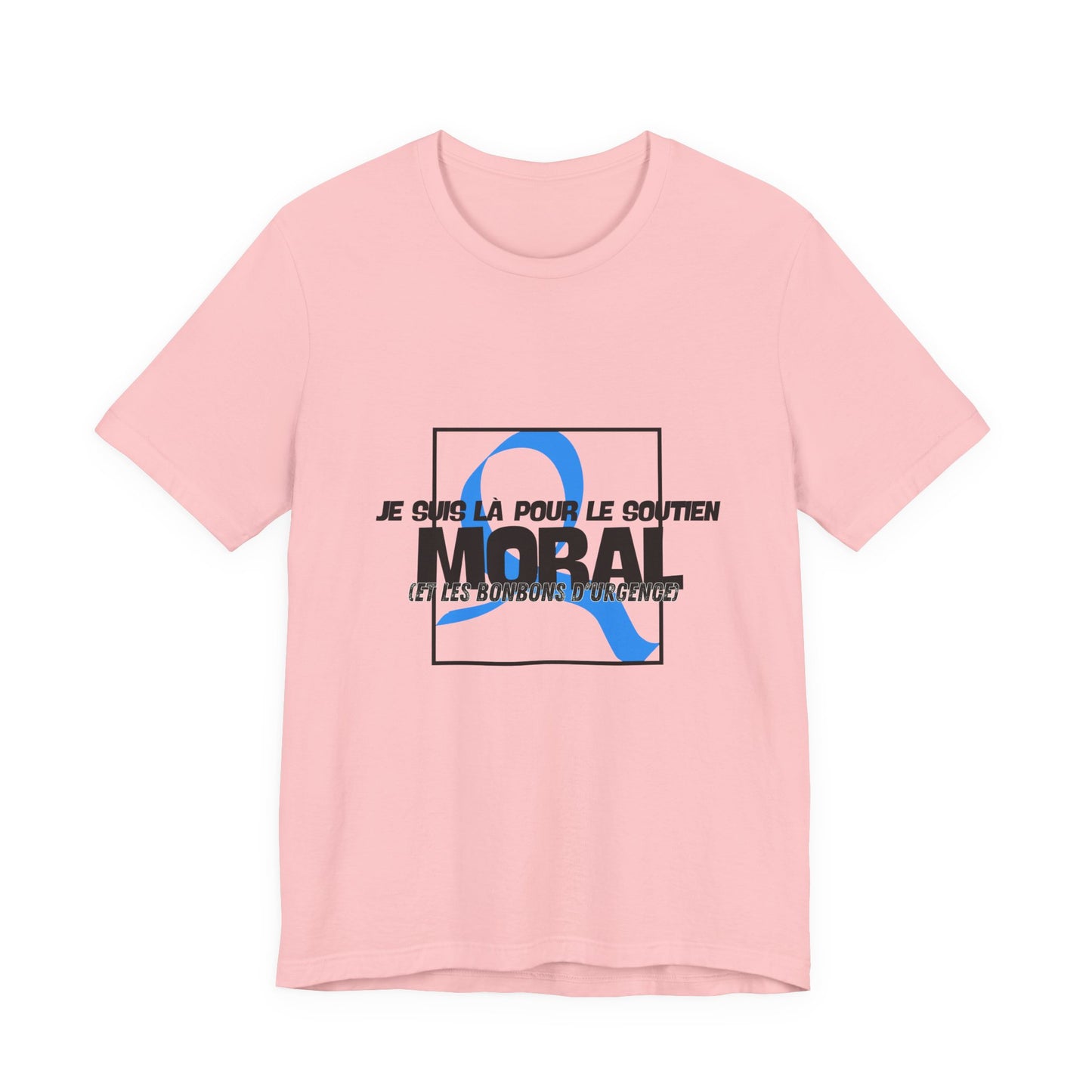 The Diabuddies Store Moral Support and Emergency Candy (French) - Unisex Tee Moral Support and Emergency Candy (French) - Unisex Tee: Being a friend to someone with diabetes means being ready for anything – from offering a listening ear to, well, having s