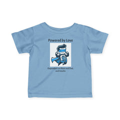 Superhero Powered by Love - Baby Tee The Diabuddies Store T-Shirts $17.82