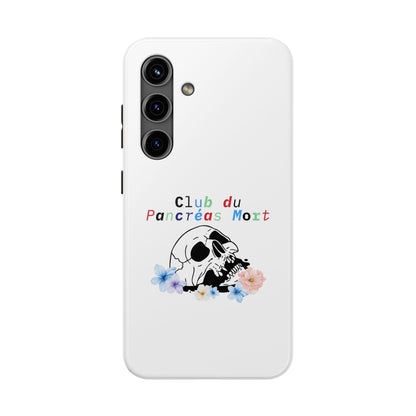 Skull & Flowers, Dead Pancreas Club (French) - Phone Cases The Diabuddies Store Mobile Phone Cases $18.23