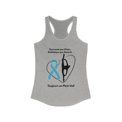 Diabetes & Gymnastics (French) - Racerback Tank The Diabuddies Store Tank Tops $19.96