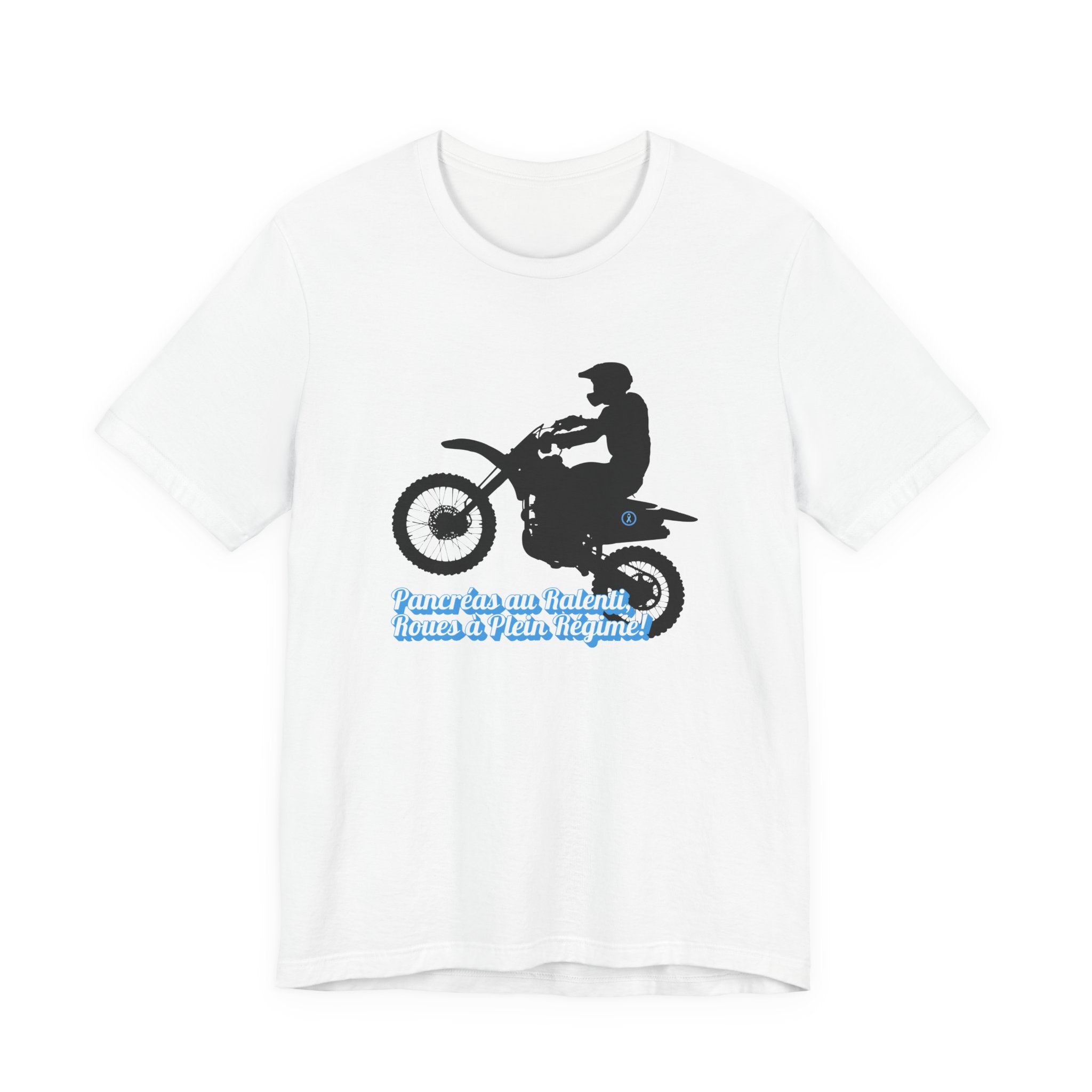 Lazy Pancreas, Wheels at Full Speed (French) - Unisex Tee The Diabuddies Store T-Shirts $22.50