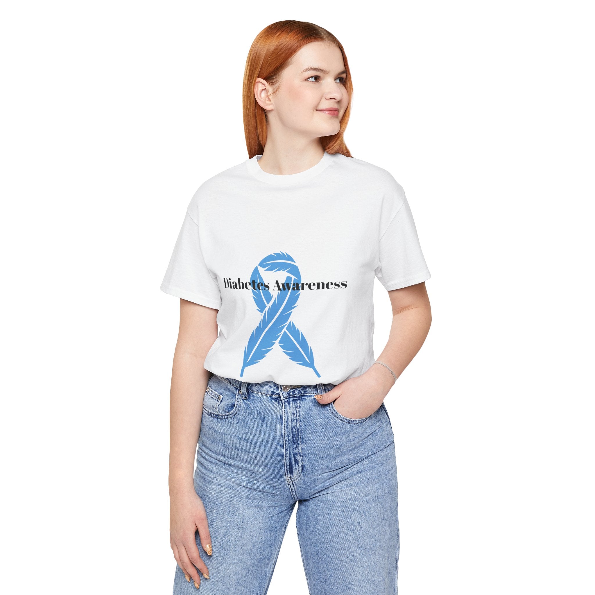 Feather, Blue Ribbon - Unisex Tee The Diabuddies Store T-Shirts $22.38