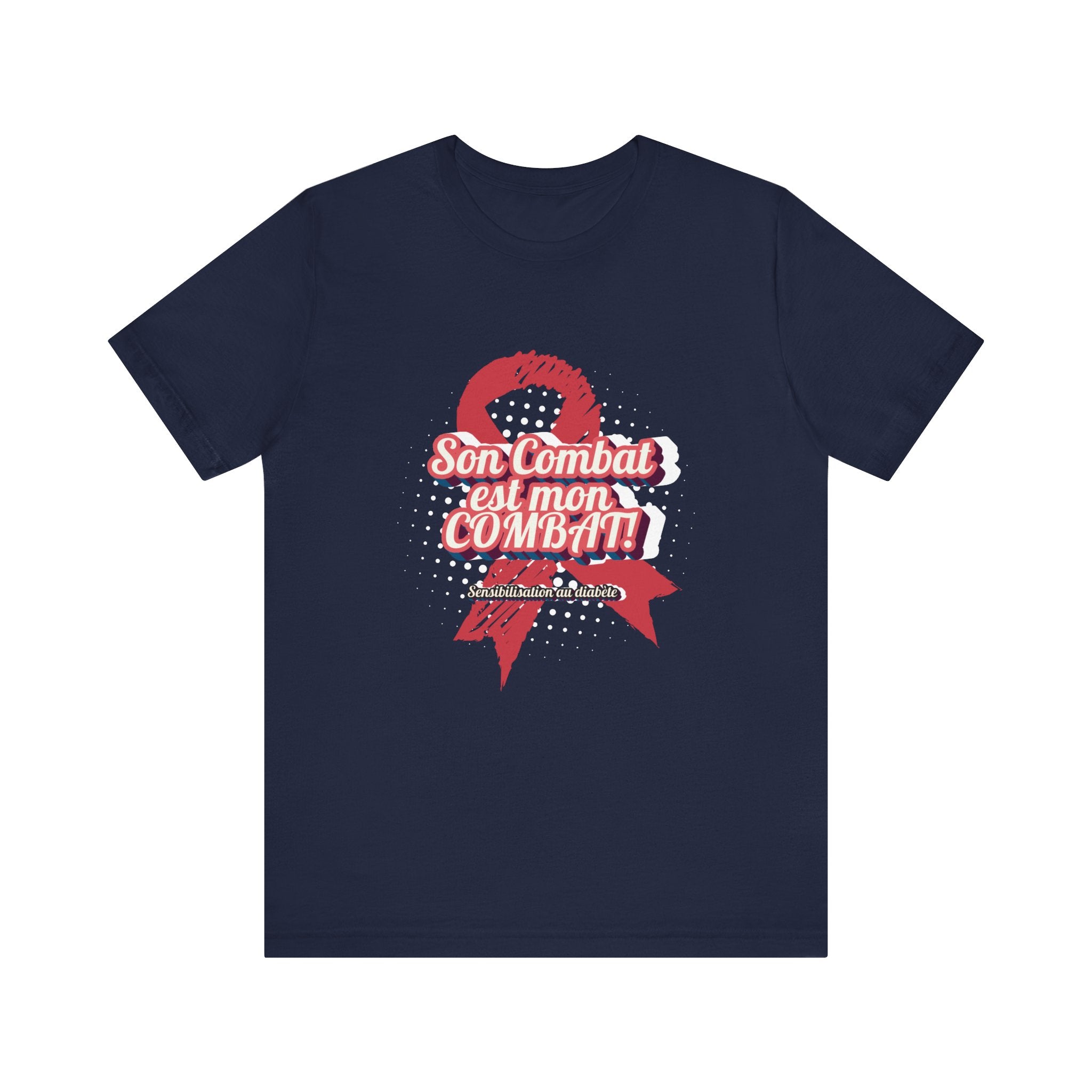 Her Fight is my Fight! (French in Pink) - Unisex Tee The Diabuddies Store T-Shirts $22.50