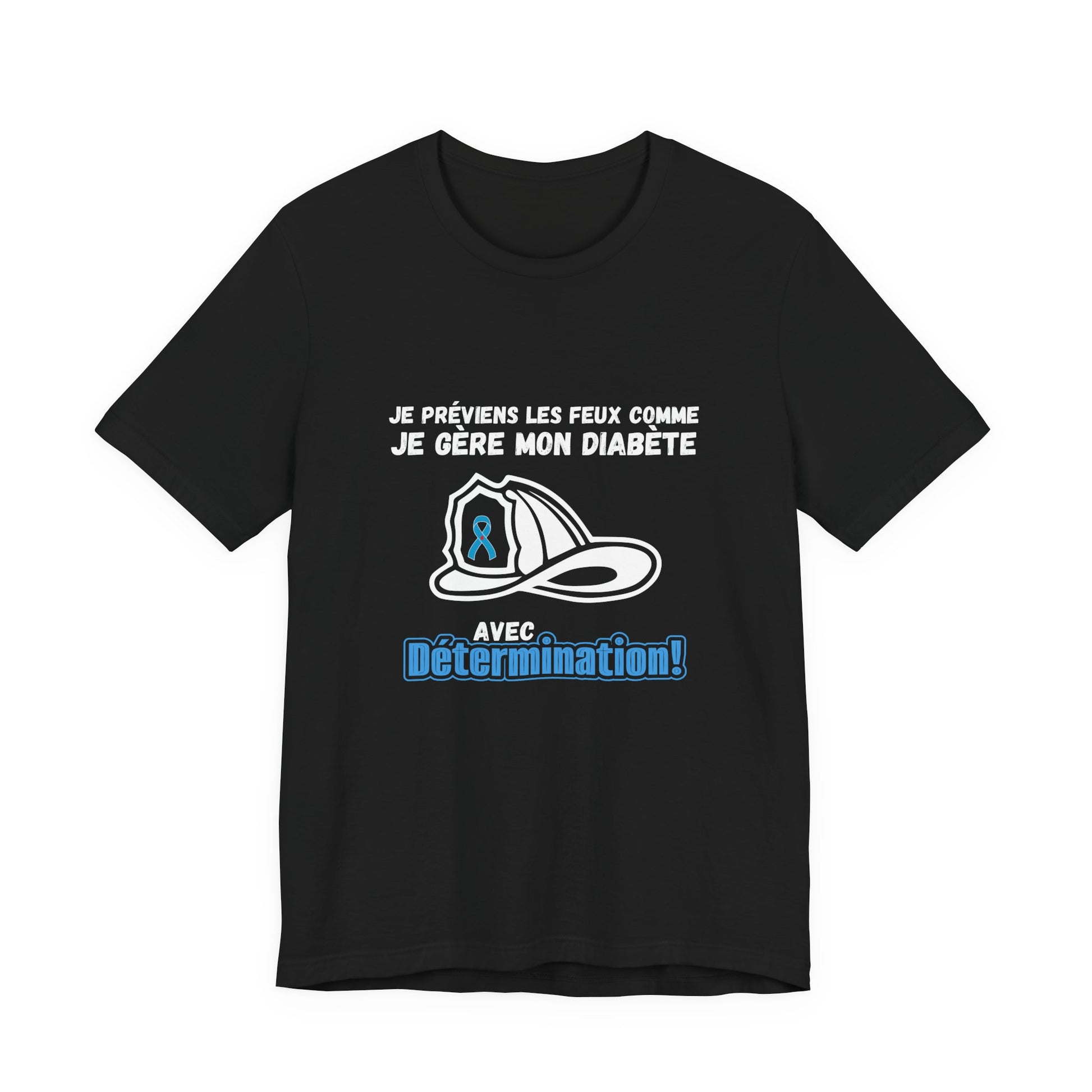 The Diabuddies Store Diabetes & Fire Prevention (French) - Unisex Tee Diabetes & Fire Prevention (French) - Unisex Tee: For the unsung heroes who dedicate their lives to keeping communities safe, while diligently managing their own health. Our Tee is desi