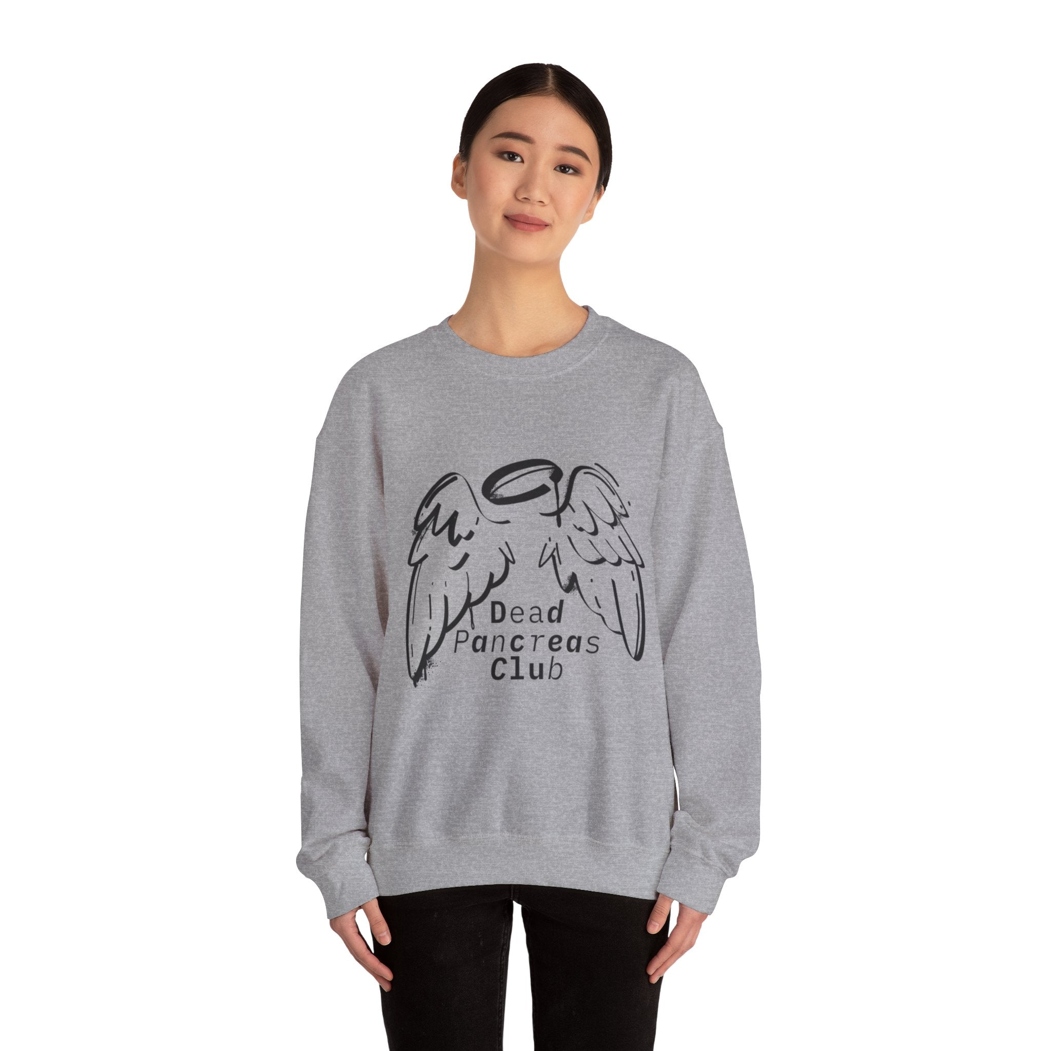Angel Wings, Dead Pancreas Club - Unisex Sweatshirt The Diabuddies Store Sweatshirts $32.00