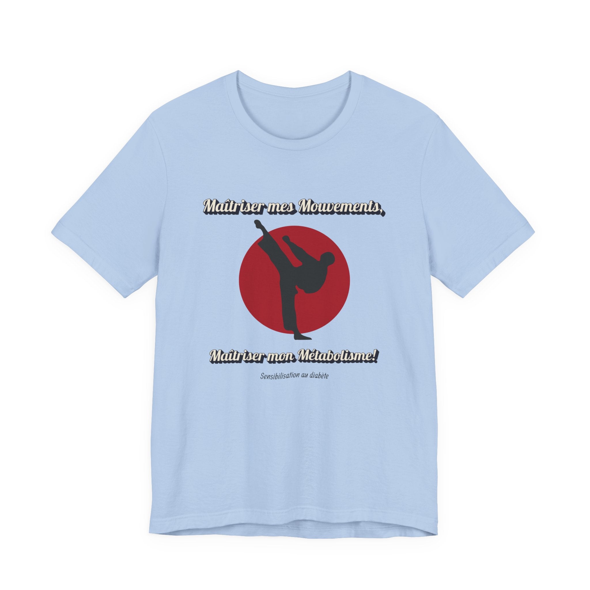 Diabetes & Karate (French) - Unisex Tee The Diabuddies Store T-Shirts $30.27
