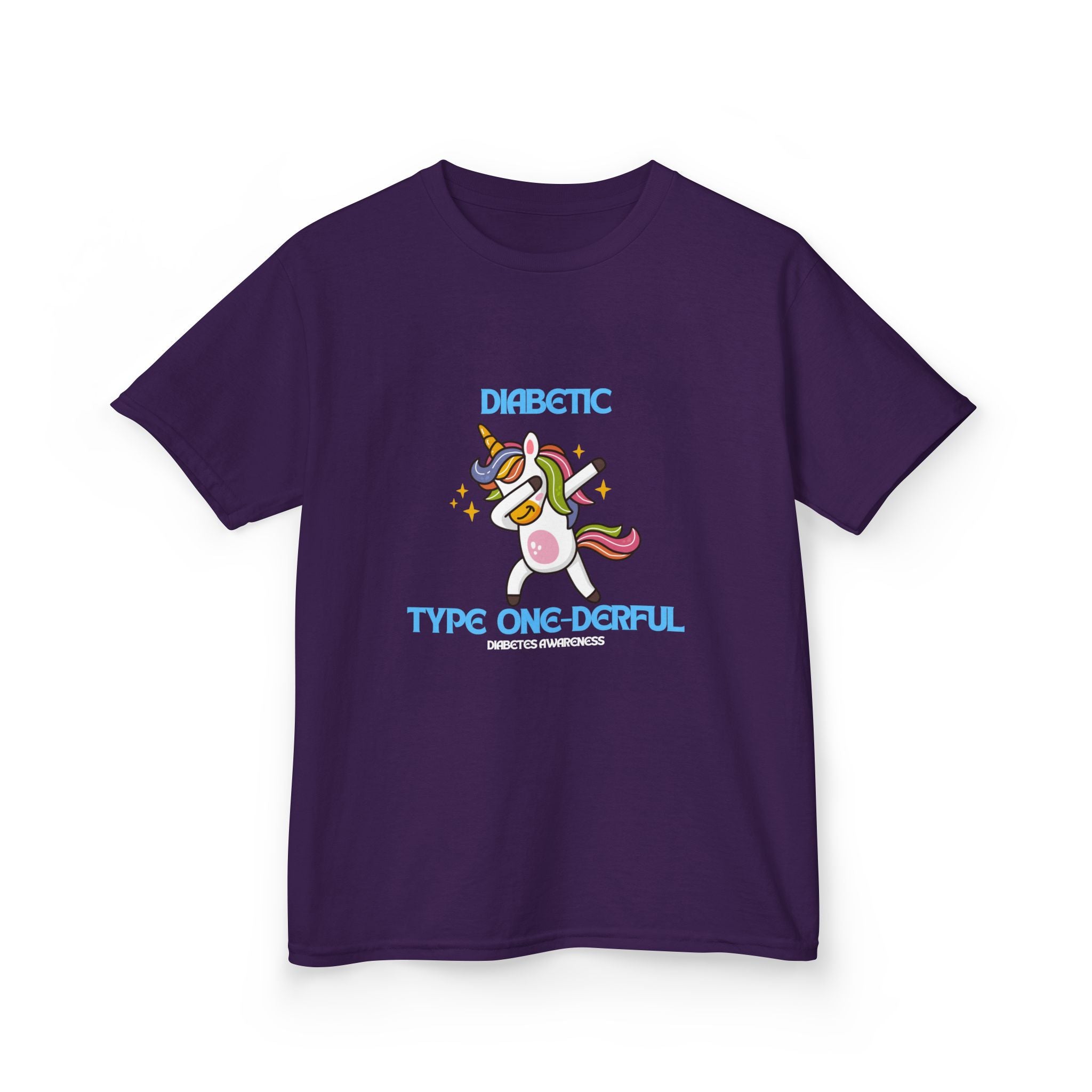 The Diabuddies Store Diabetes Type One-derful - Kids Tee Diabetes Type One-derful - Kids Tee: This Tee is a celebration of strength and uniqueness! Let your child proudly declare their "Type One-derful" spirit with a smile. T-Shirts $19.22