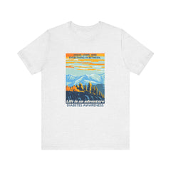 The Diabuddies Store Life is an Adventure, Highs & Lows - Unisex Tee - Unisex Tee Life is an Adventure, Highs & Lows - Unisex Tee - Unisex Tee: Embrace every twist and turn of your journey with our Diabetes: Life is an Adventure - Unisex Tee. Designed for