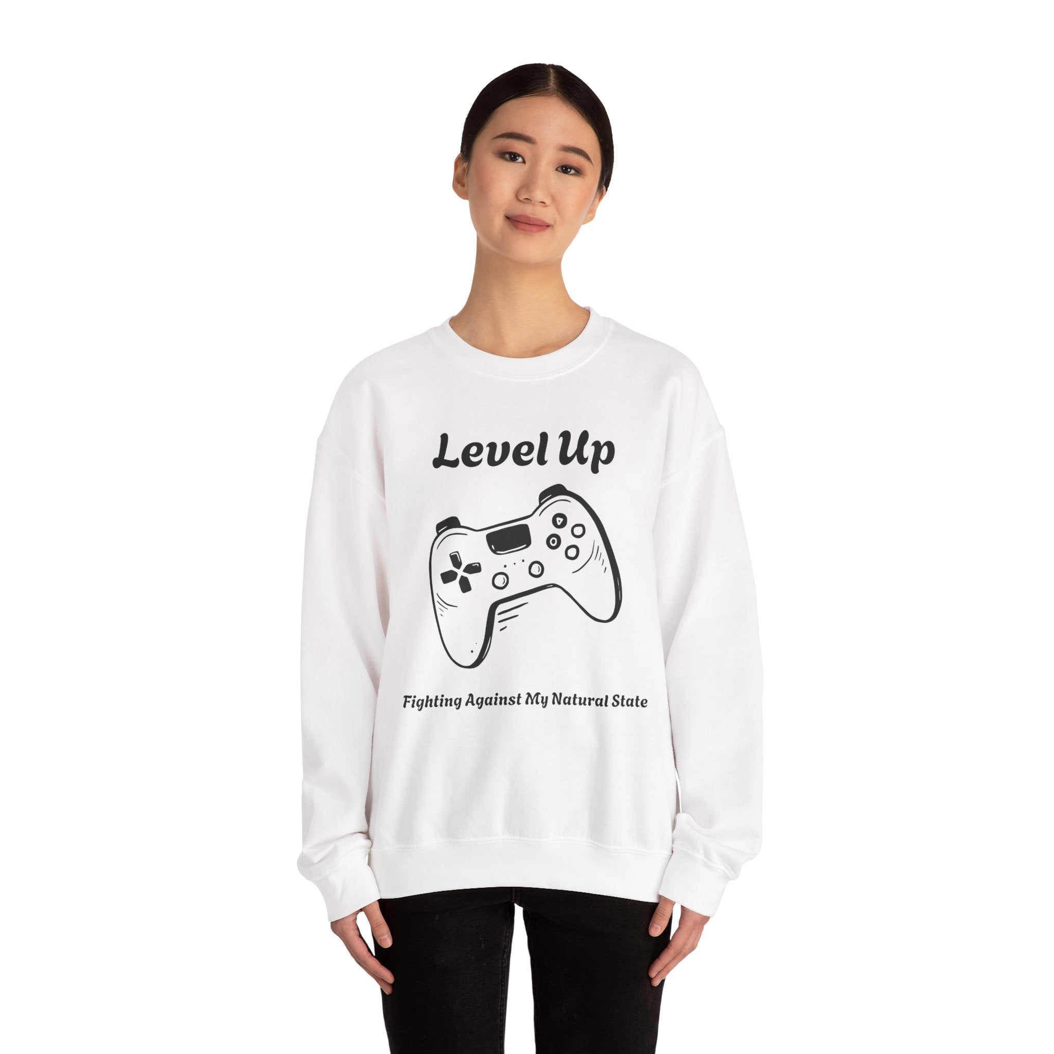 Level Up (Gaming Remote Control) - Unisex Sweatshirt The Diabuddies Store Sweatshirts $29.49