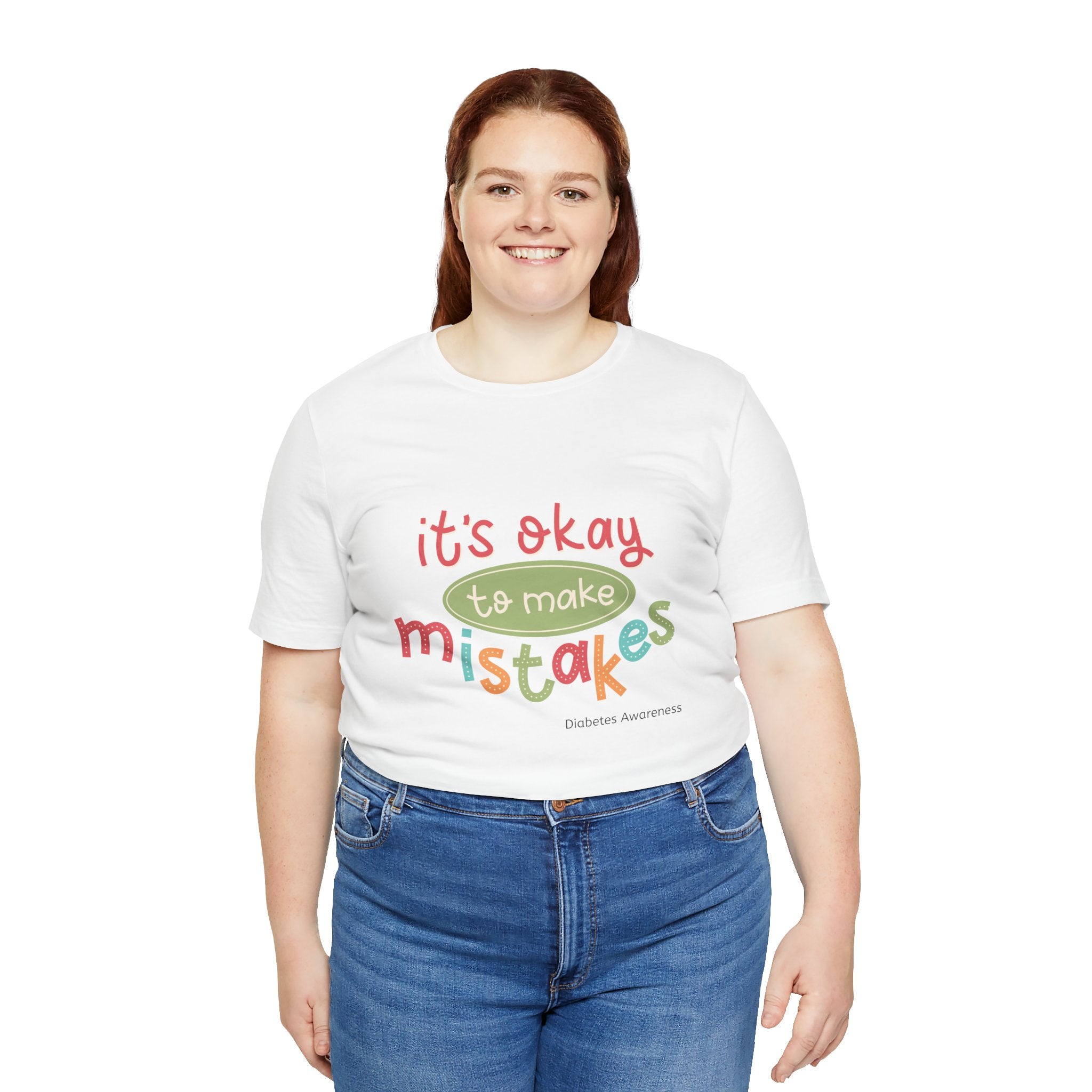 It's Okay to Make Mistakes - Unisex Tee The Diabuddies Store T-Shirts $22.50
