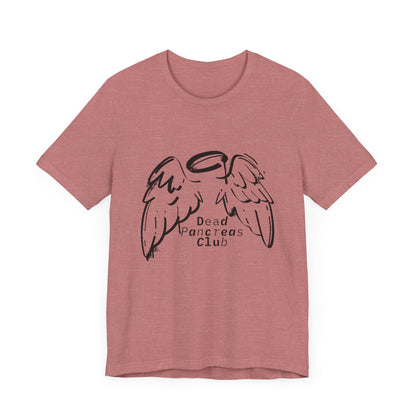 The Diabuddies Store Dead Pancreas Club (Angel Wings) Bundle You are an angel in this fight. Embrace your journey with the "Dead Pancreas Club" T-shirt and Cap bundle, featuring a powerful angel wings design. This isn't just a statement—it's a symbol of s