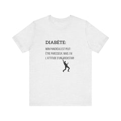 Lazy Pancreas, Rockstar Attitude (French) - Unisex Tee The Diabuddies Store T-Shirts $22.50
