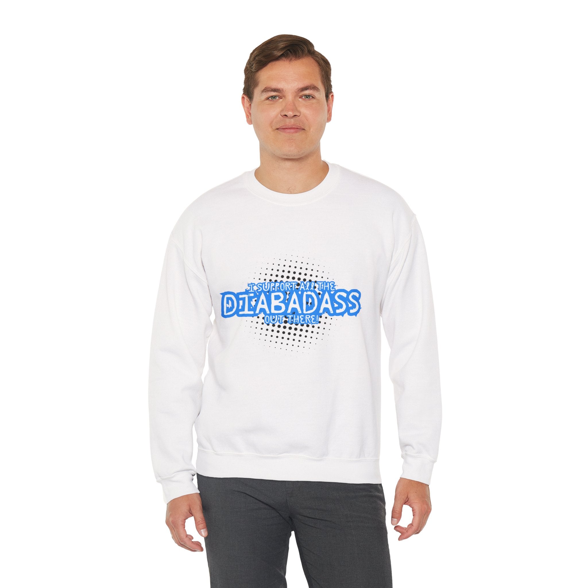 I Support All the Diabadass out there! - Unisex Sweatshirt The Diabuddies Store Tank Tops $32.95