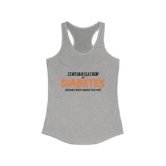 Stronger Together (French) - Racerback Tank The Diabuddies Store Tank Tops $19.96