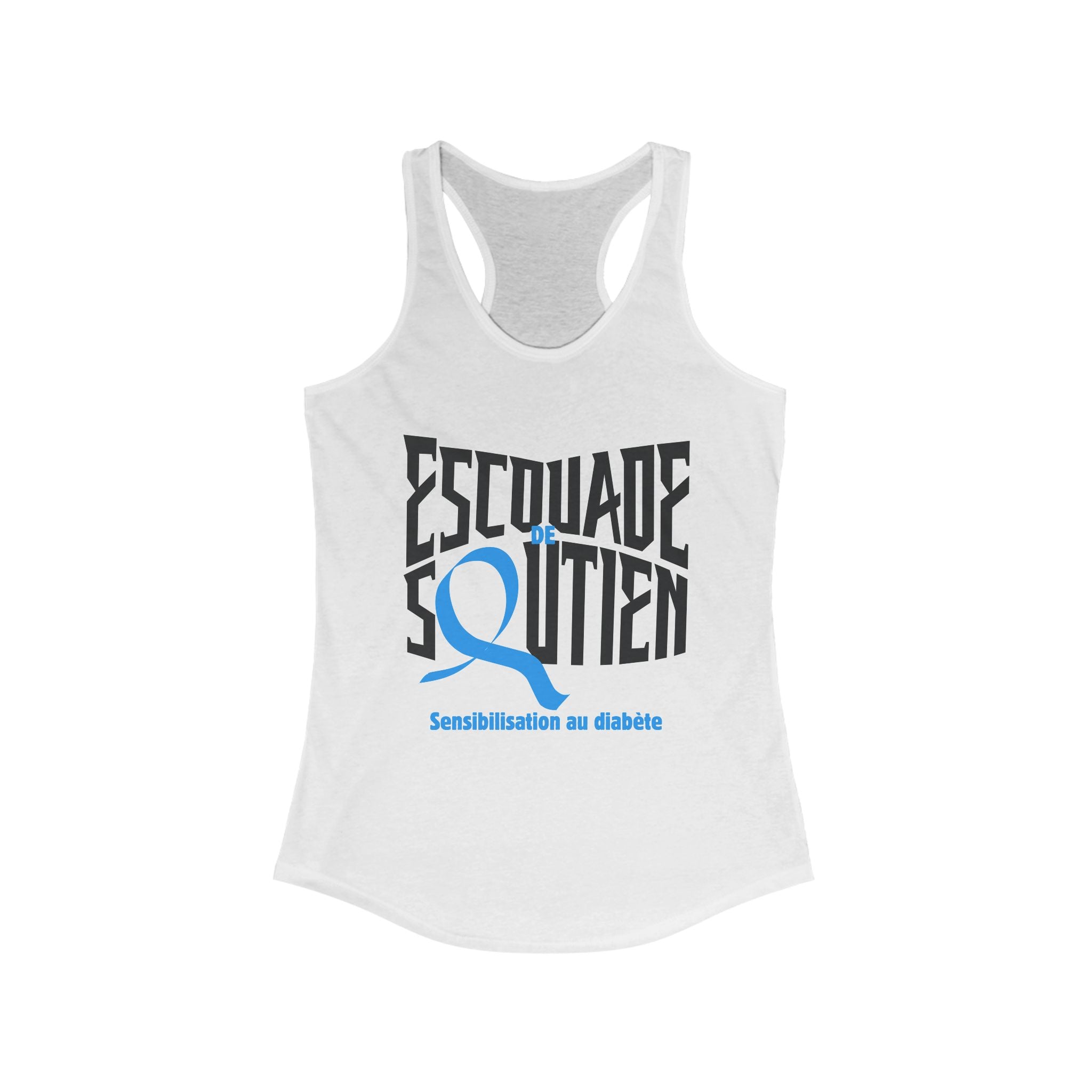 The Diabuddies Store T1D Support Squad (French) - Racerback Tank T1D Support Squad (French) - Racerback Tank: Show your love and solidarity in this soft, comfortable racerback tank. Perfect for warm weather, walks, and awareness events, this tank is for e