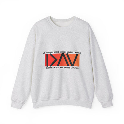 The Diabuddies Store Greater than (French/Orange) - Unisex Sweatshirt Greater than (French/Orange) - Unisex Sweatshirt: Rise above and wrap yourself in strength with the "Greater Than (French/Orange)" Unisex Sweatshirt! $29.49 Sweatshirts Casual Wear,Comf