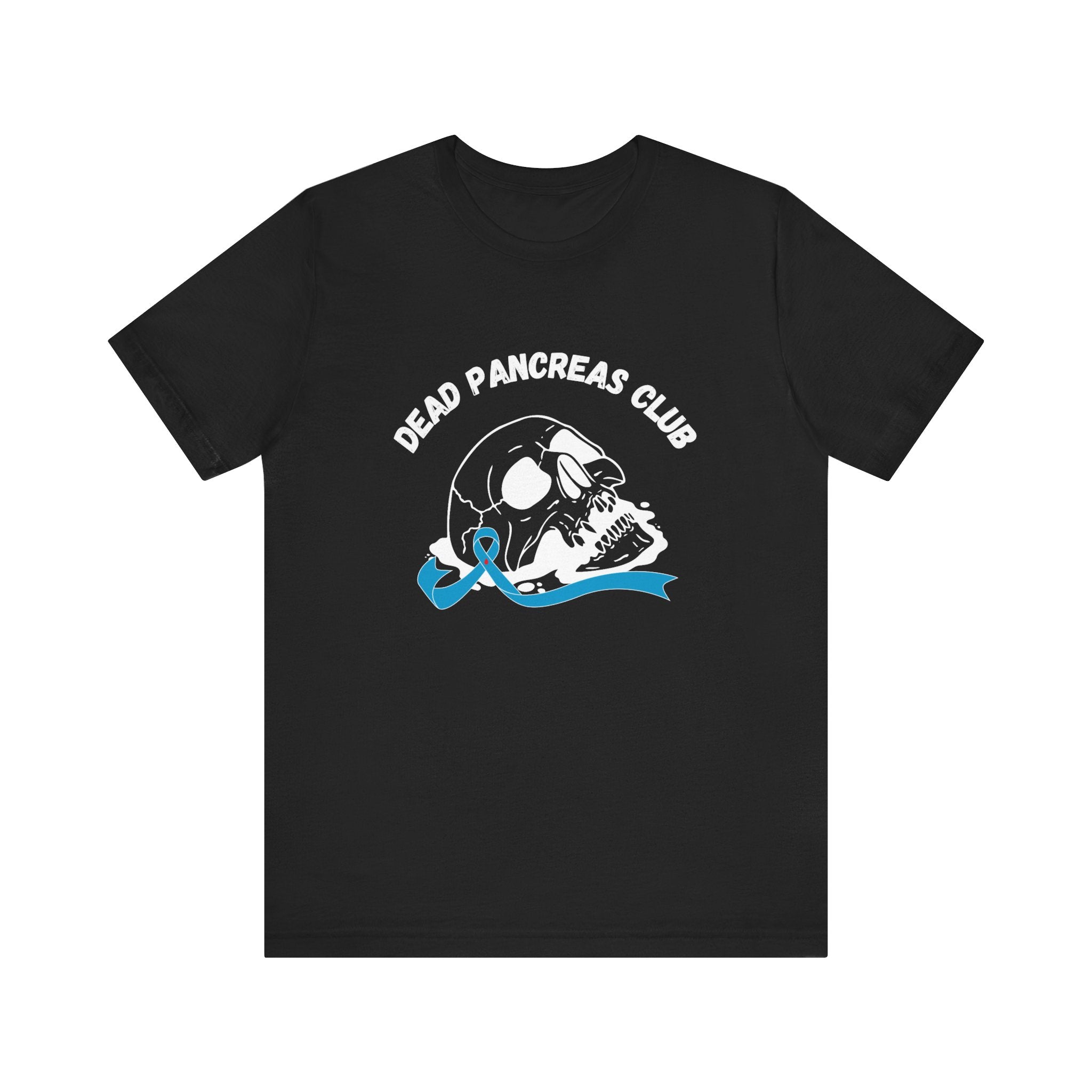 Skull & Blue Ribbon, Dead Pancreas Club - Unisex Tee The Diabuddies Store T-Shirts $22.50