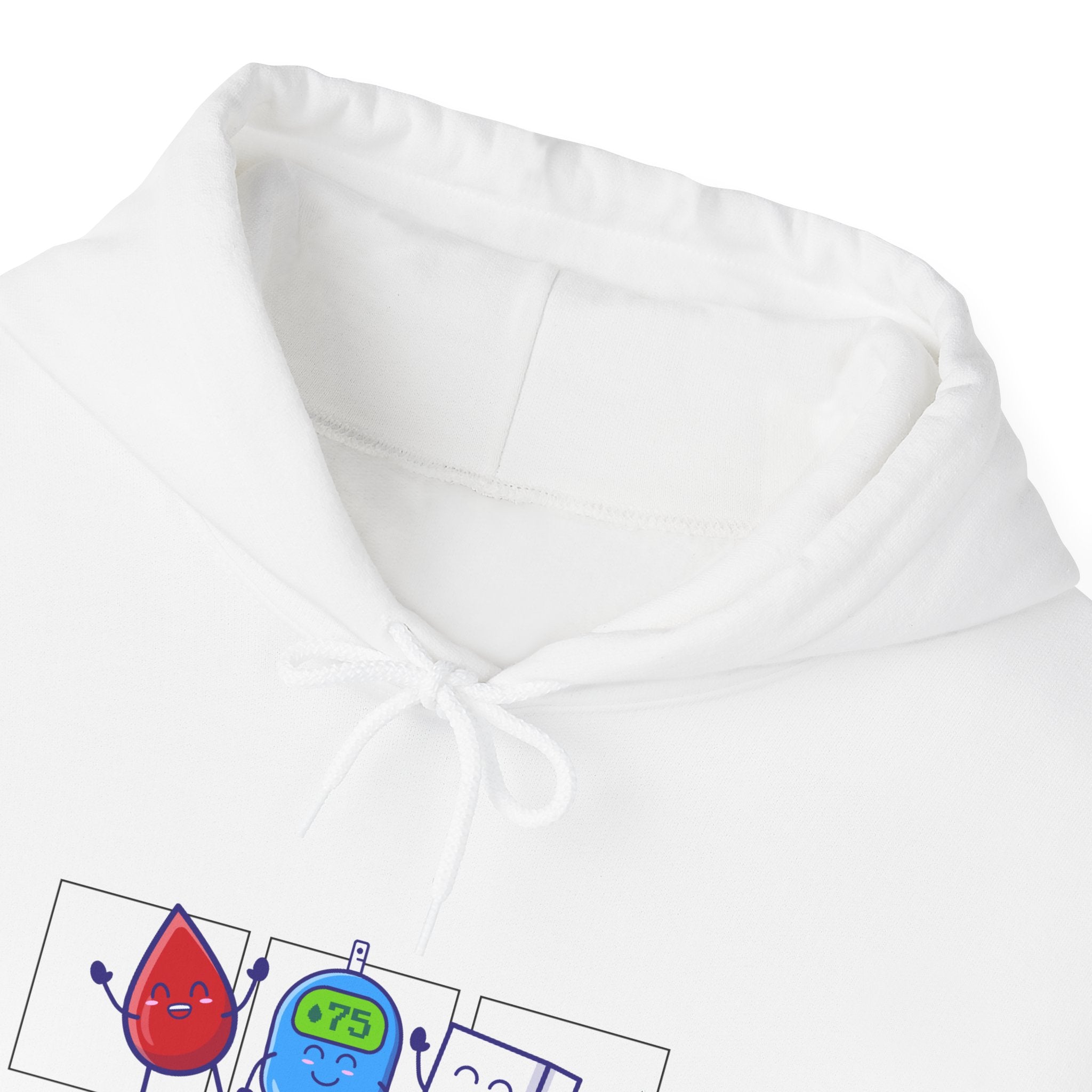 The Diabuddies Store Diabetes Warrior (w/Icons) - Unisex Hoodie Diabetes Warrior (w/Icons) - Unisex Hoodie: Unleash the hero within! This dynamic and cozy "Diabetes Warrior (w/Icons)" Unisex Hoodie celebrates the incredible strength and resilience of thos