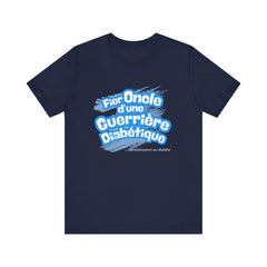 Proud Uncle of Diabetic Warrior (French/Niece) - Unisex Tee The Diabuddies Store T-Shirts $22.50