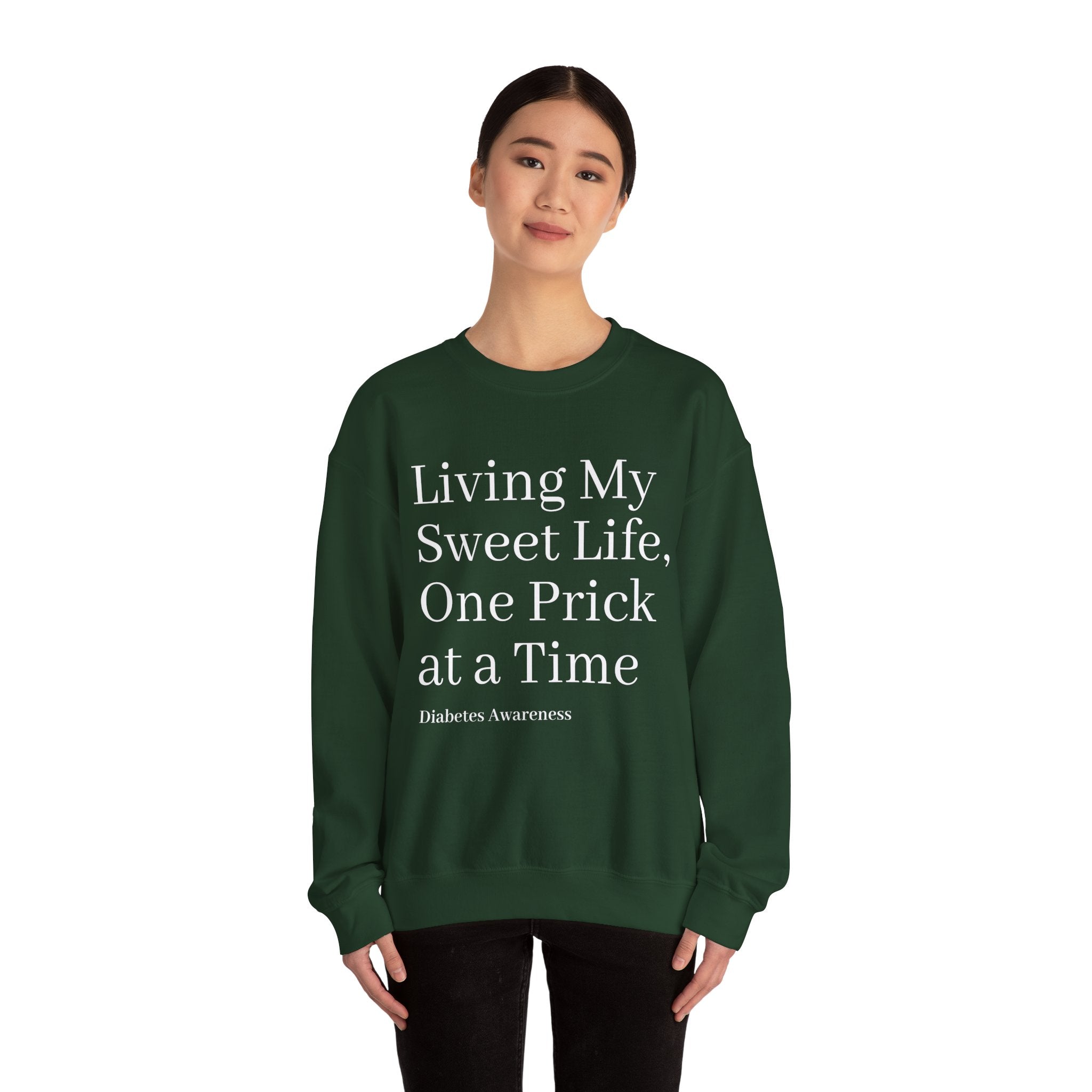 One Prick at a Time - Unisex Sweatshirt The Diabuddies Store Sweatshirts $32.95