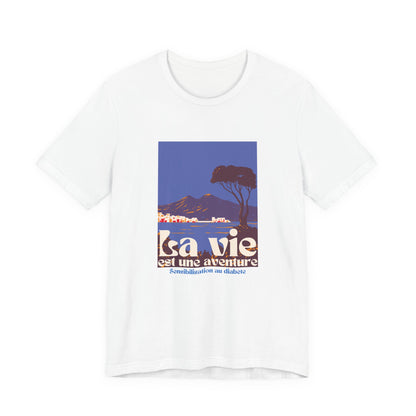 Life is an Adventure, Ocean View (French) - Unisex Tee The Diabuddies Store T-Shirts $22.50