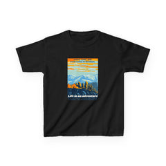 The Diabuddies Store Life is an Adventure, Highs & Lows - kids Tee Life is an Adventure, Highs & Lows - kids Tee: Hey adventurers! 🎉 Get ready to explore the world in our Diabetes: Life is an Adventure - Kids Tee! This super cool and comfy t-shirt is per