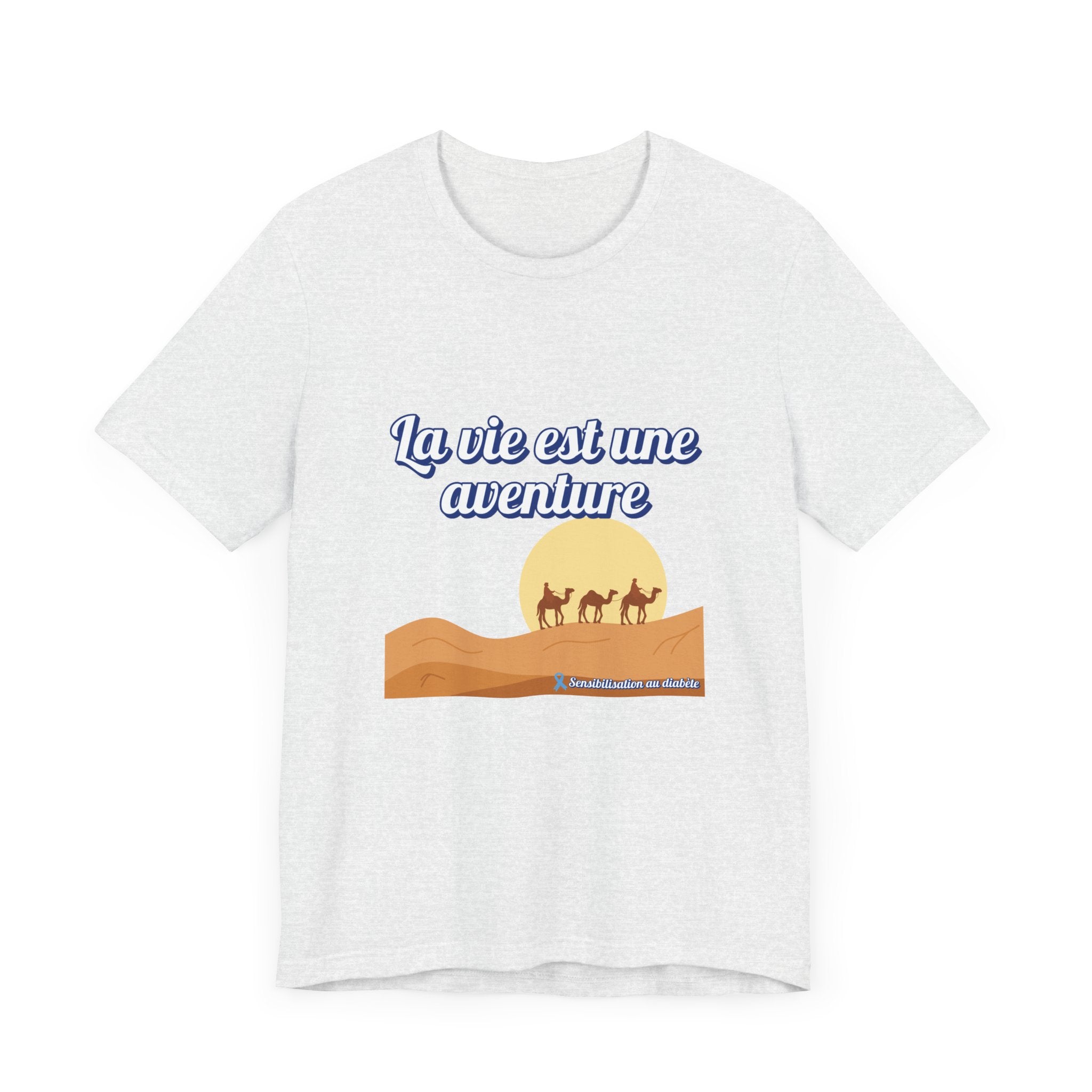 Life is an Adventure (French) - Unisex Tee The Diabuddies Store T-Shirts $30.27