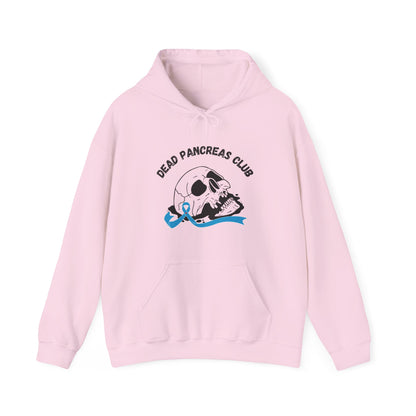 The Diabuddies Store Skull & Blue Ribbon, Dead Pancreas Club - Unisex Hoodie Skull & Blue Ribbon, Dead Pancreas Club - Unisex Hoodie: Show strength & support! Unique design for bold diabetes awareness. Hoodie Hoodies $32.41