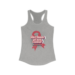Her fight is my Fight! (French in Pink) Racerback Tank The Diabuddies Store Tank Tops $19.96