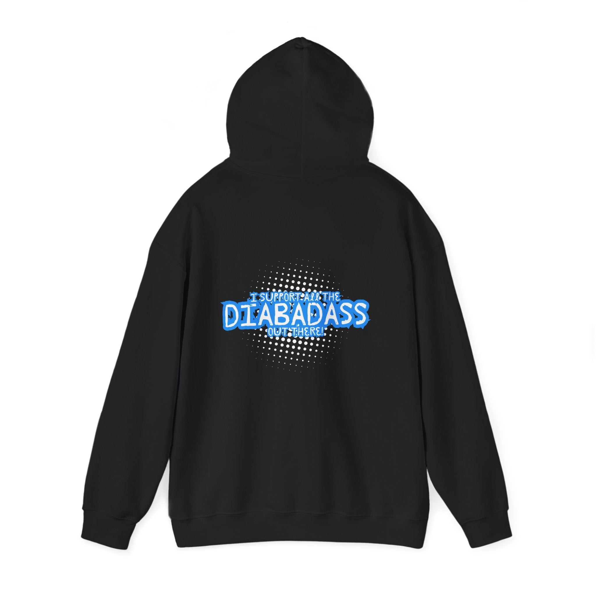 I Support All the Diabadass out there! - Unisex Hoodie The Diabuddies Store Hoodies $32.41