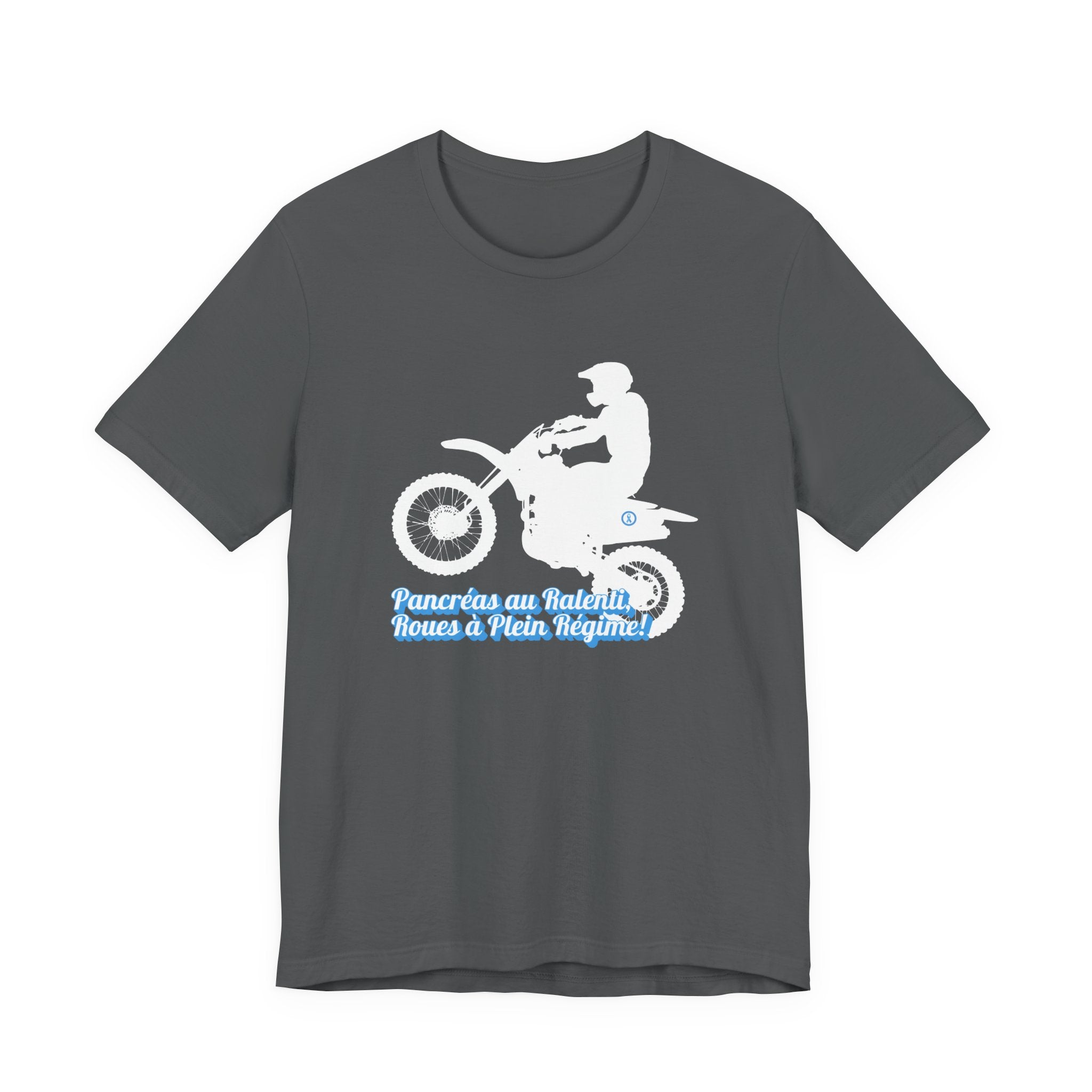 Lazy Pancreas, Wheels at Full Speed (French) - Unisex Tee The Diabuddies Store T-Shirts $22.50