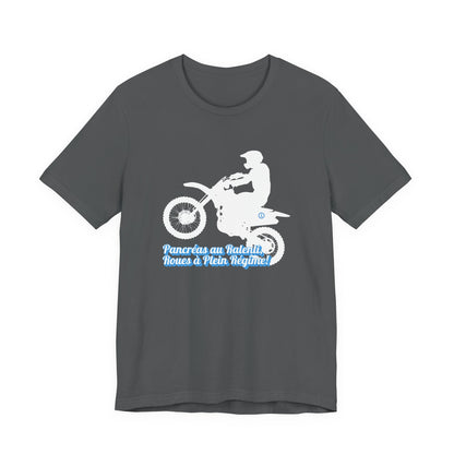 Lazy Pancreas, Wheels at Full Speed (French) - Unisex Tee The Diabuddies Store T-Shirts $22.50