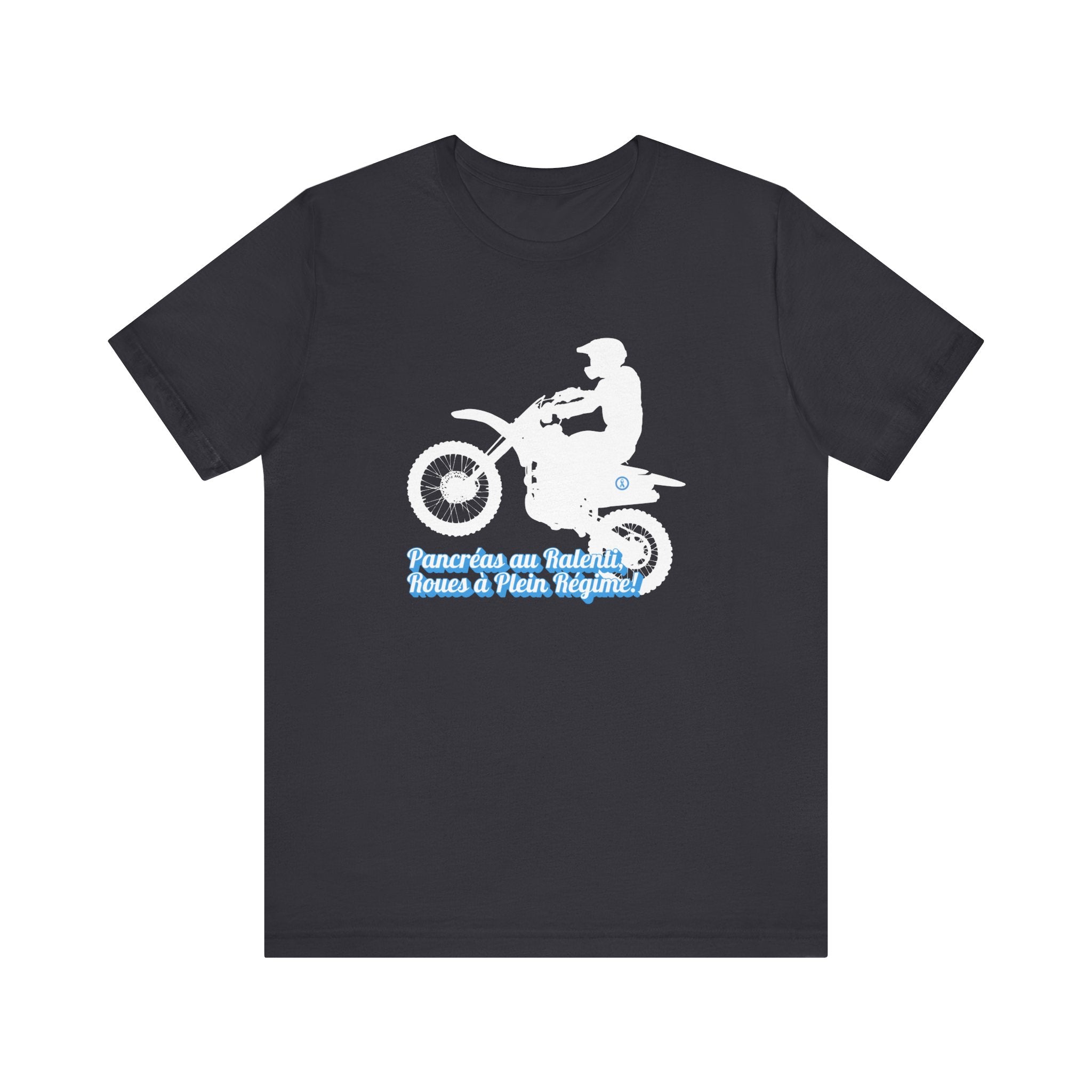 Lazy Pancreas, Wheels at Full Speed (French) - Unisex Tee The Diabuddies Store T-Shirts $22.50