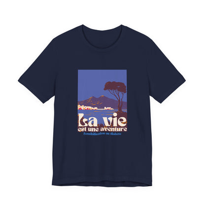 Life is an Adventure, Ocean View (French) - Unisex Tee The Diabuddies Store T-Shirts $22.50