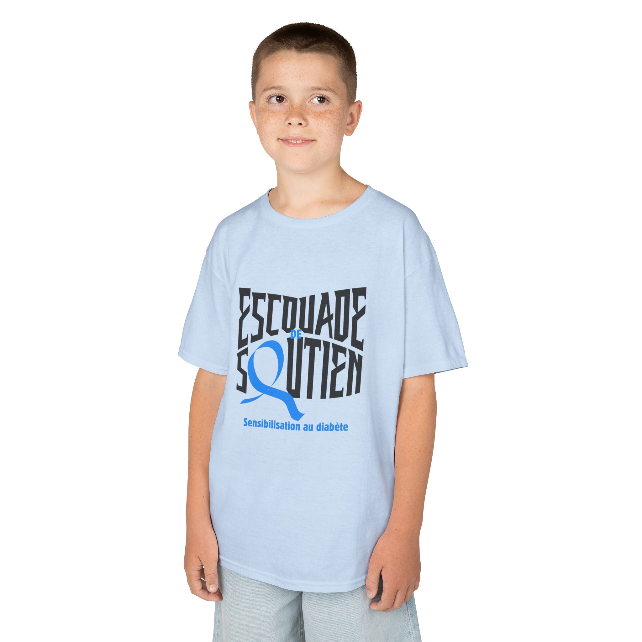 The Diabuddies Store Diabetes Support Squad (French) - Kids Tee Diabetes Support Squad (French) - Kids Tee: Unite against diabetes with the Diabetes Support Squad Kids' French Tee! This super-soft t-shirt is perfect for little heroes showing their support