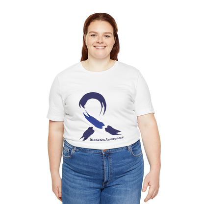 Diabetes Awareness - Blue Ribbon #A - Unisex Tee The Diabuddies Store T-Shirts $30.27