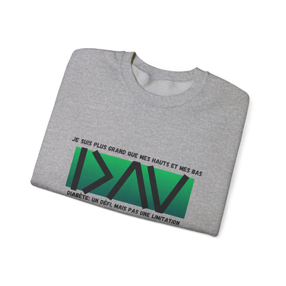 The Diabuddies Store Greater than (French/Green) - Unisex Sweatshirt Greater than (French/Green) - Unisex Sweatshirt: Sometimes, a single symbol says it all. Our Greater Than (French/Green) Unisex Sweatshirt features the powerful ">" symbol, representing