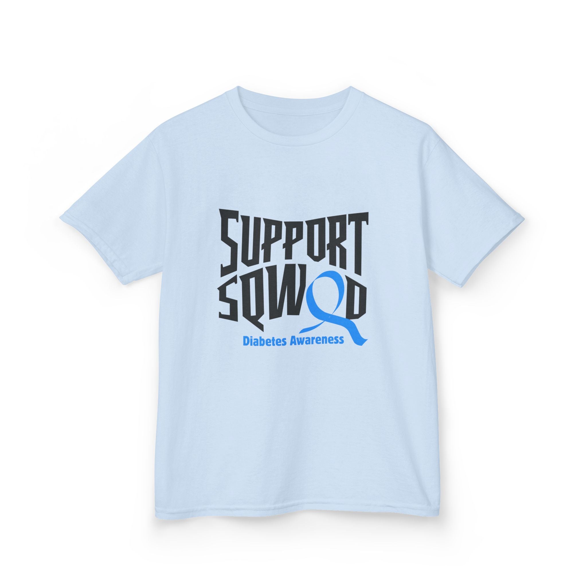 The Diabuddies Store Diabetes Support Squad - Kids Tee Diabetes Support Squad - Kids Tee: Unite against diabetes with the Diabetes Support Squad Kids' Tee! This super-soft t-shirt is perfect for little heroes showing their support for a loved one with typ
