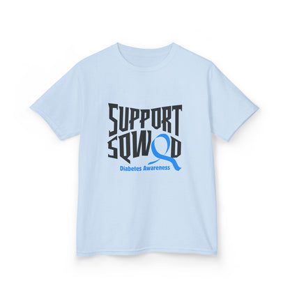 The Diabuddies Store Diabetes Support Squad - Kids Tee Diabetes Support Squad - Kids Tee: Unite against diabetes with the Diabetes Support Squad Kids' Tee! This super-soft t-shirt is perfect for little heroes showing their support for a loved one with typ