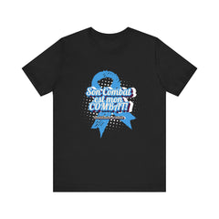 His Fight is my Fight! (French in blue) - Unisex Tee The Diabuddies Store T-Shirts $22.50