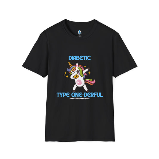 Diabetic Type One-Derful Unicorn T-Shirt