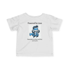 Superhero Powered by Love - Baby Tee The Diabuddies Store T-Shirts $17.82