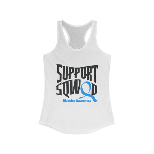 The Diabuddies Store T1D Support Squad - Racerback Tank T1D Support Squad - Racerback Tank: Show your love and solidarity in this soft, comfortable racerback tank. Perfect for warm weather, walks, and awareness events, this tank is for everyone who's part
