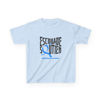 The Diabuddies Store Diabetes Support Squad (French) - Kids Tee Diabetes Support Squad (French) - Kids Tee: Unite against diabetes with the Diabetes Support Squad Kids' French Tee! This super-soft t-shirt is perfect for little heroes showing their support