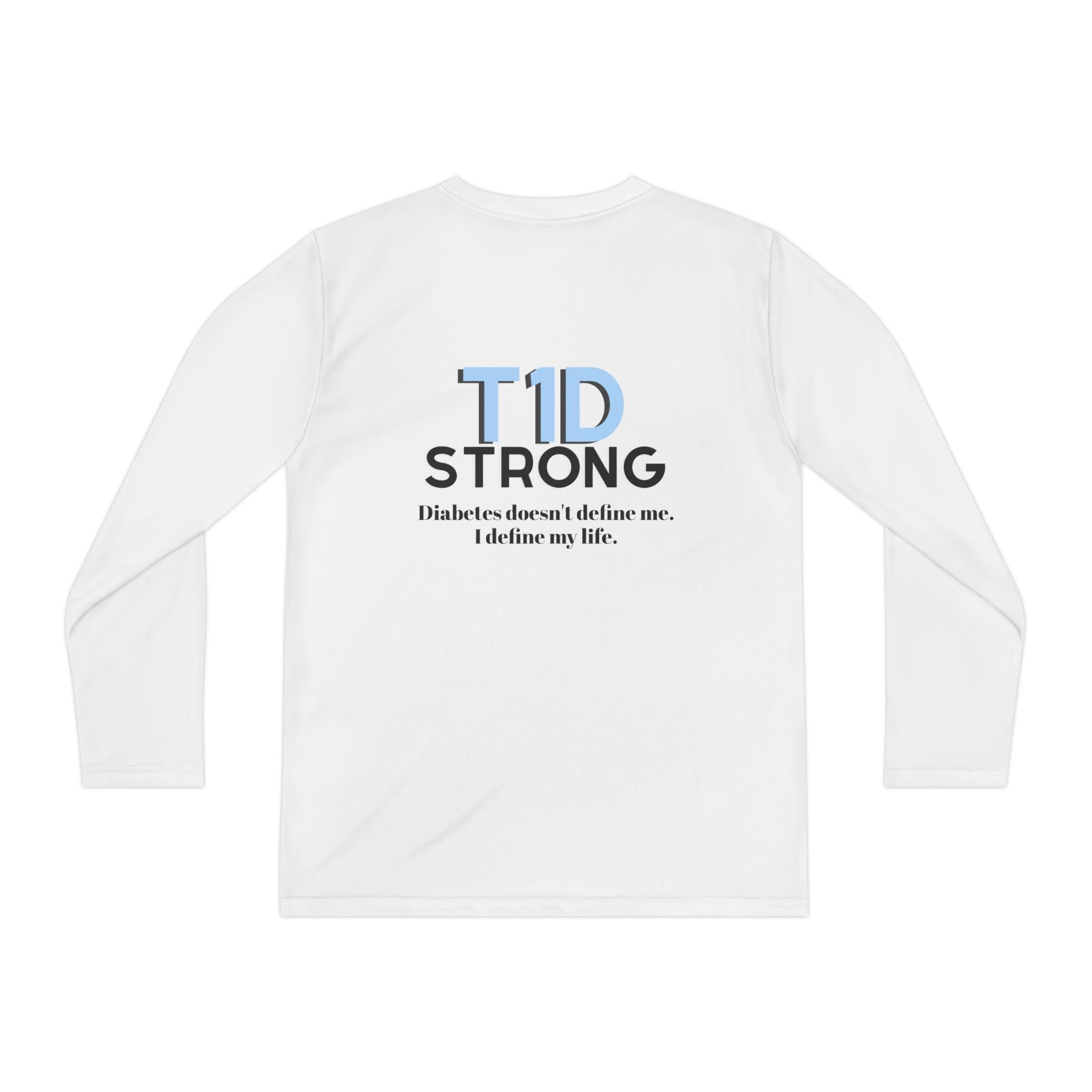 The Diabuddies Store T1D Strong - Long-sleeved Youth Tee Let them wear their strength! The T1D Strong - Long-sleeved Youth Tee is a soft, breathable cotton shirt for kids to show their resilience and raise awareness. Kids clothes Active Lifestyle,Casual W