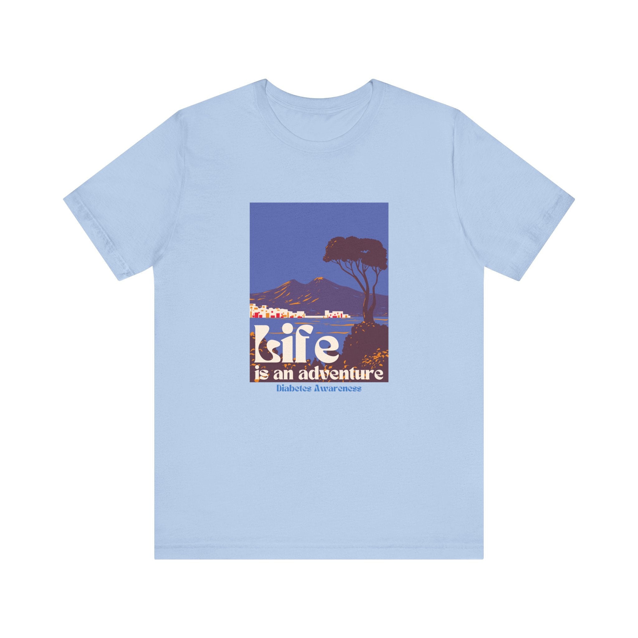The Diabuddies Store Life is an Adventure, Ocean View - Unisex Tee Life is an Adventure, Ocean View - Unisex Tee: Embrace the call of the wild with our "Life is an adventure" Unisex Tee. This shirt is for anyone who finds their soul in the great outdoors,