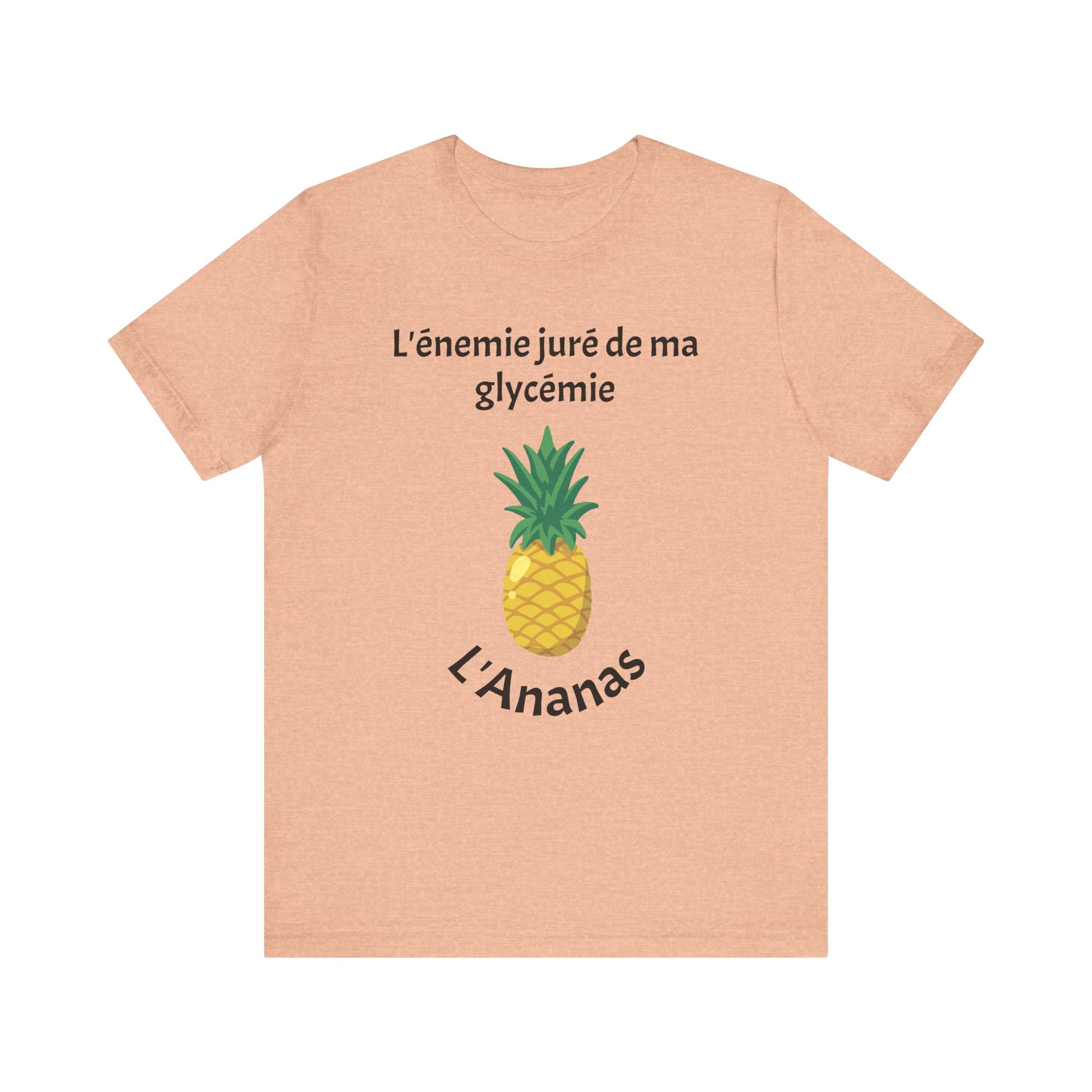 Blood Sugar's Arch Nemesis The Pineapple (French) Unisex Tee The Diabuddies Store T-Shirts $25.00