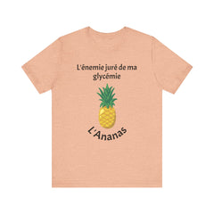 Blood Sugar's Arch Nemesis The Pineapple (French) Unisex Tee The Diabuddies Store T-Shirts $25.00